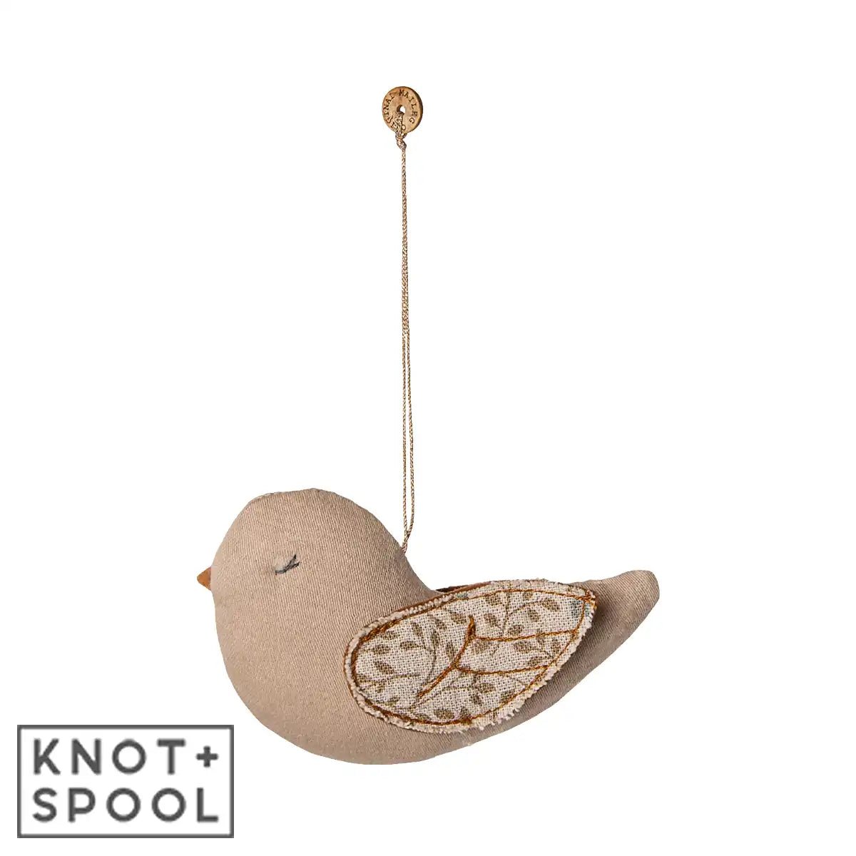 2025 Maileg Fabric Blue Branches Bird Ornament - Knot and Spool