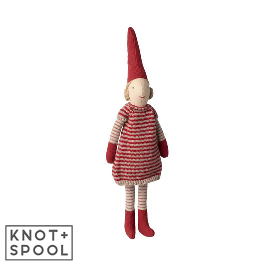2025 Maileg Girl Pixy in Knitted Dress | Size 1 - Knot and Spool