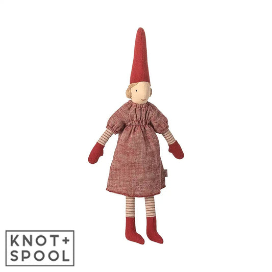 2025 Maileg Girl Pixy in Red Dress | Size 2 - Knot and Spool