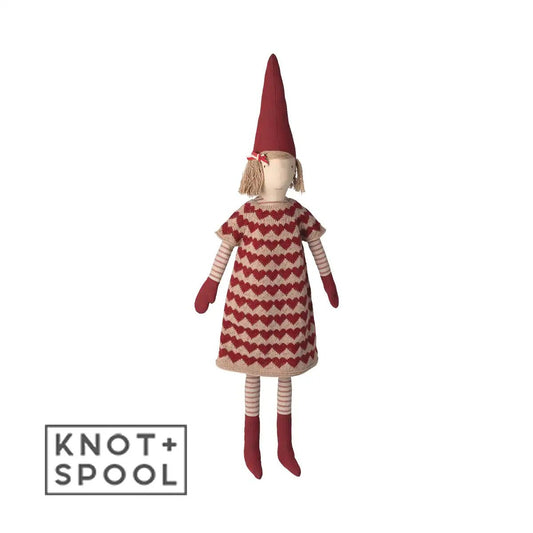 2025 Maileg Girl Pixy with Knitted Dress | Size 5 - Knot and Spool