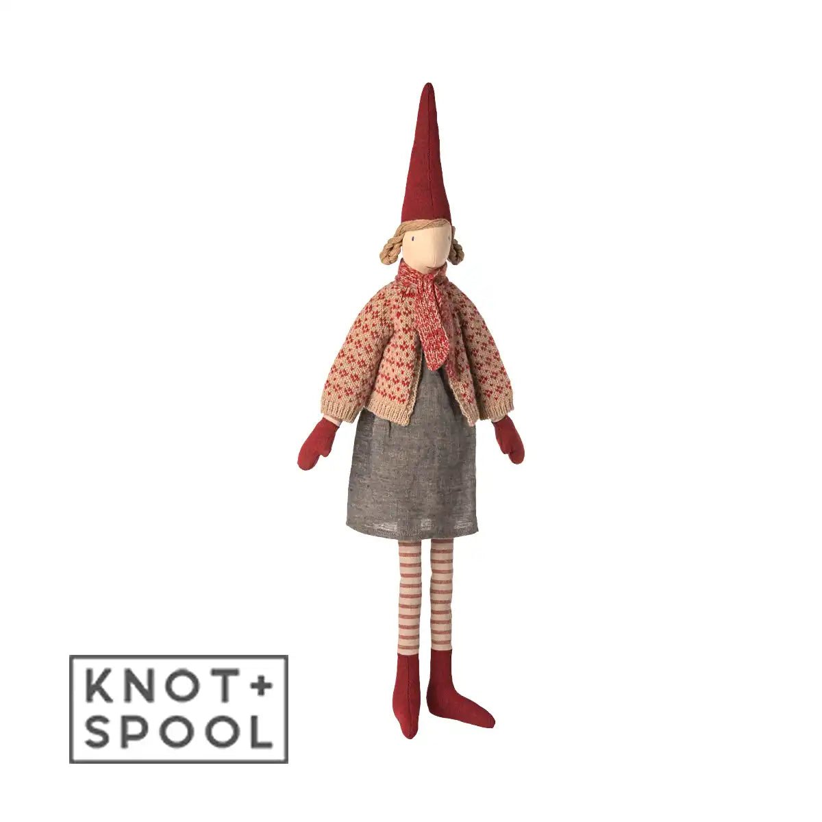 2025 Maileg Girl Pixy with Skirt & Cardigan | Size 4 - Knot and Spool