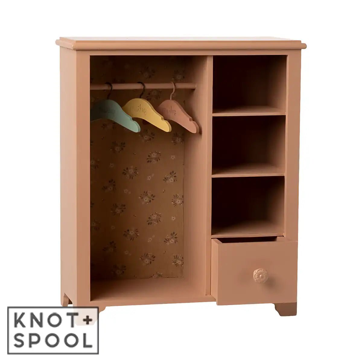 2025 Maileg Large Dark - Powder Wardrobe - Knot and Spool