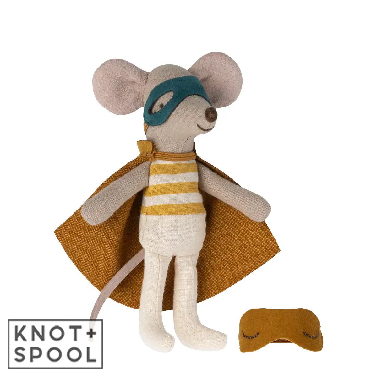 2025 Maileg Little Brother Superhero Mouse in Matchbox - Knot and Spool