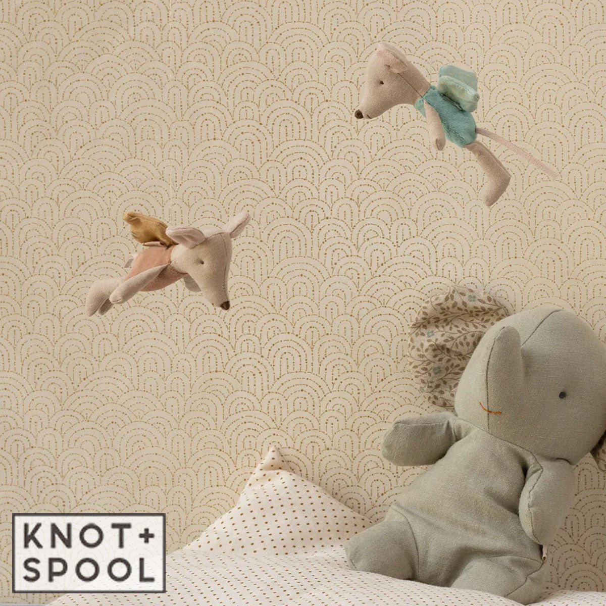 2025 Maileg Little Mint Fairy Mouse - Knot and Spool