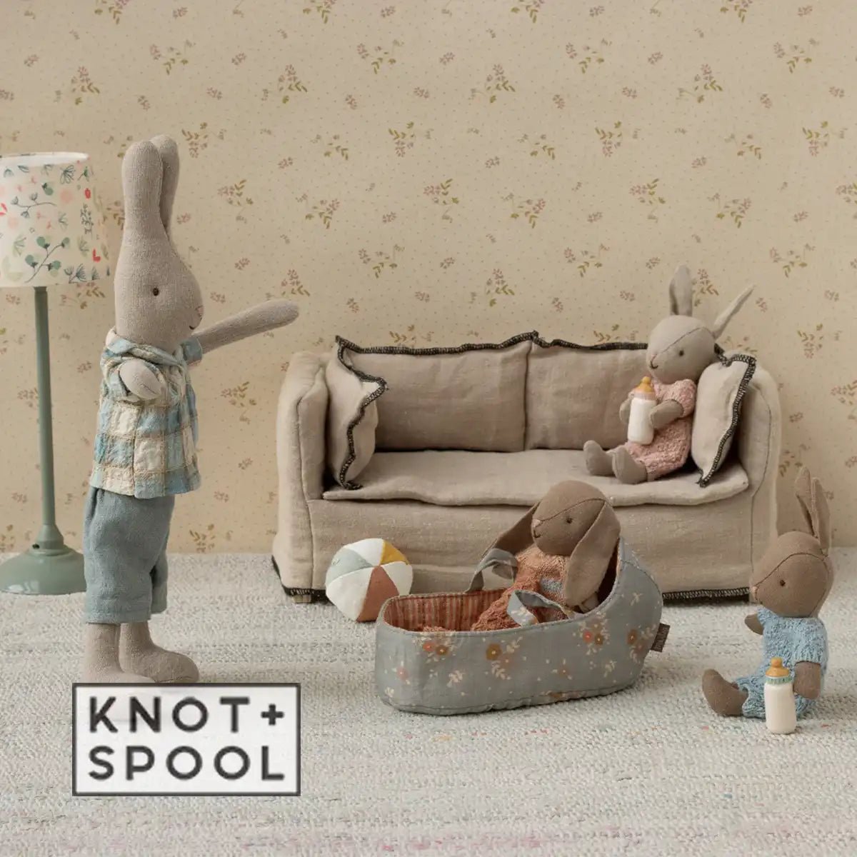 2025 Maileg Micro Carry Cot - Knot and Spool