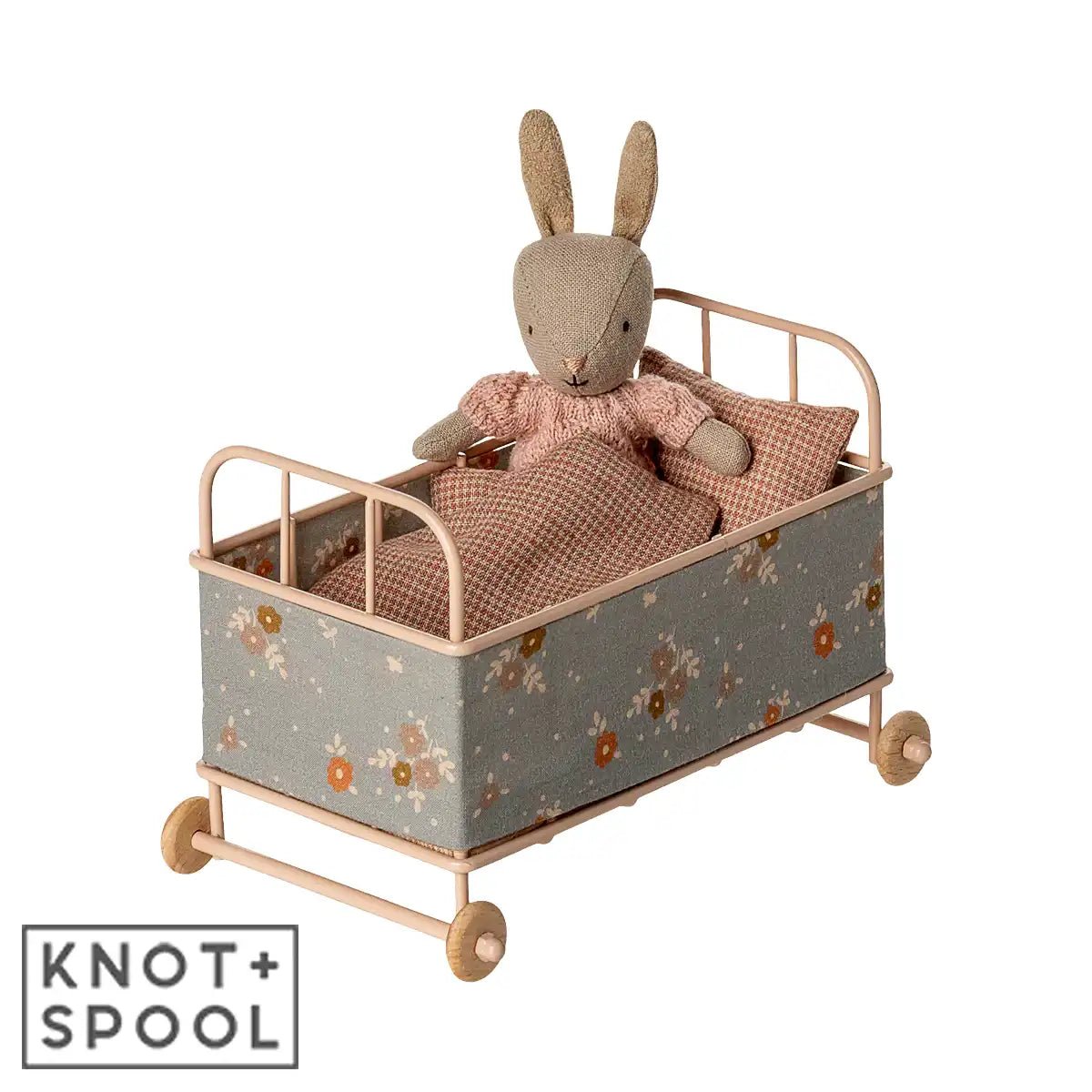 2025 Maileg Micro Powder Cot Bed - Knot and Spool