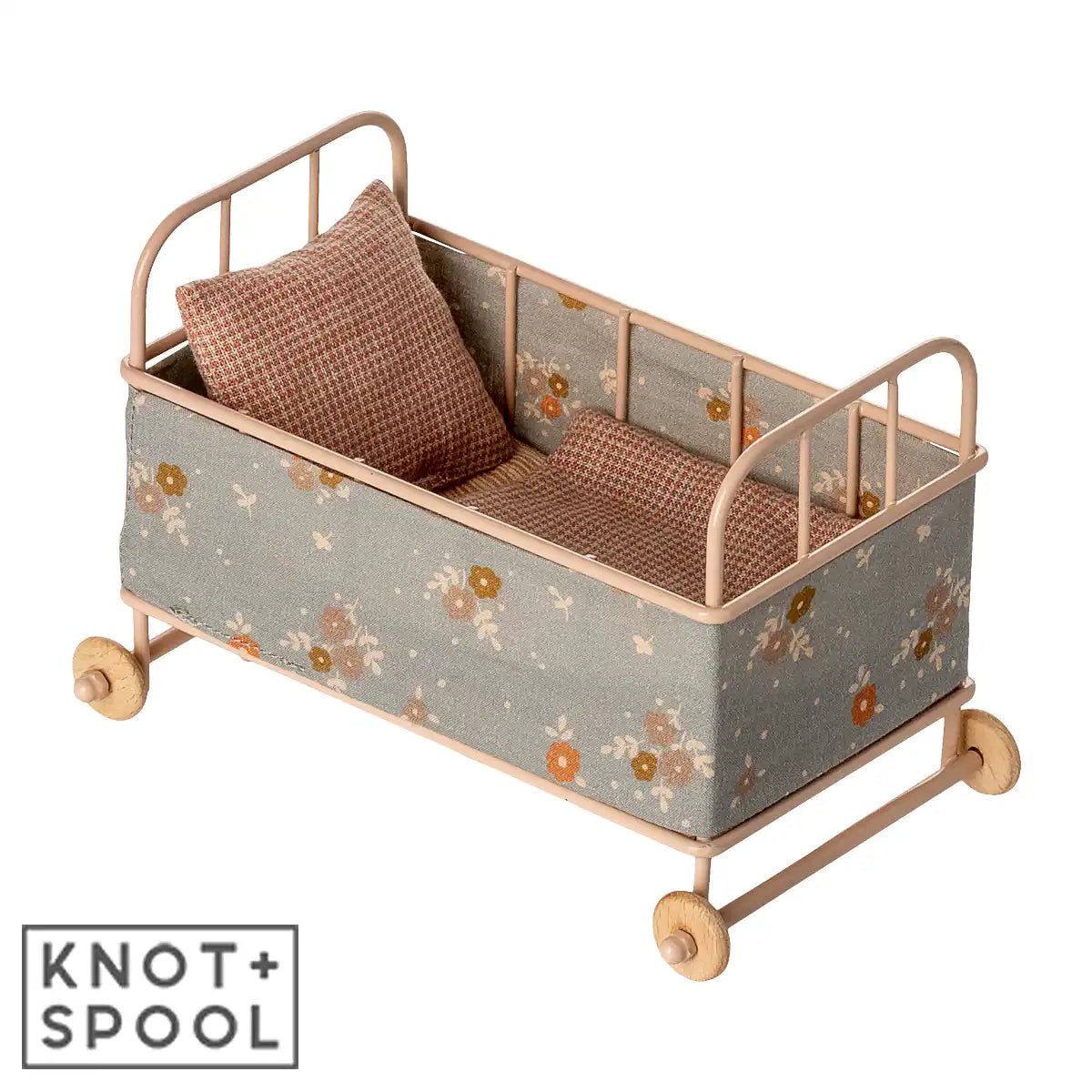 2025 Maileg Micro Powder Cot Bed - Knot and Spool