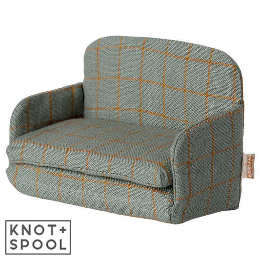 2025 Maileg Mouse Checkered Sofa Bed - Knot and Spool