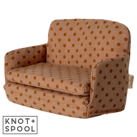 2025 Maileg Mouse Dotted Sofa Bed - Knot and Spool