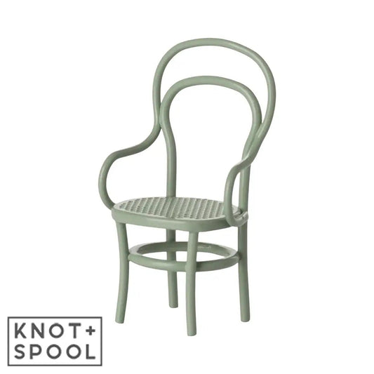 2025 Maileg Mouse Mint Vintage Chair - Knot and Spool