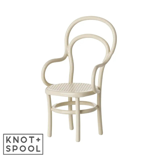 2025 Maileg Mouse Off - White Vintage Chair - Knot and Spool