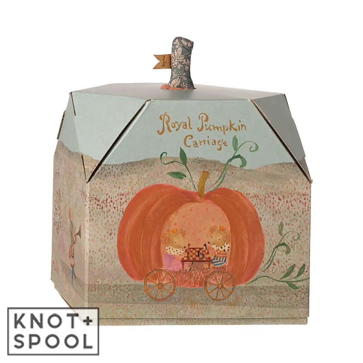 2025 Maileg Mouse Pumpkin Carriage - Knot and Spool