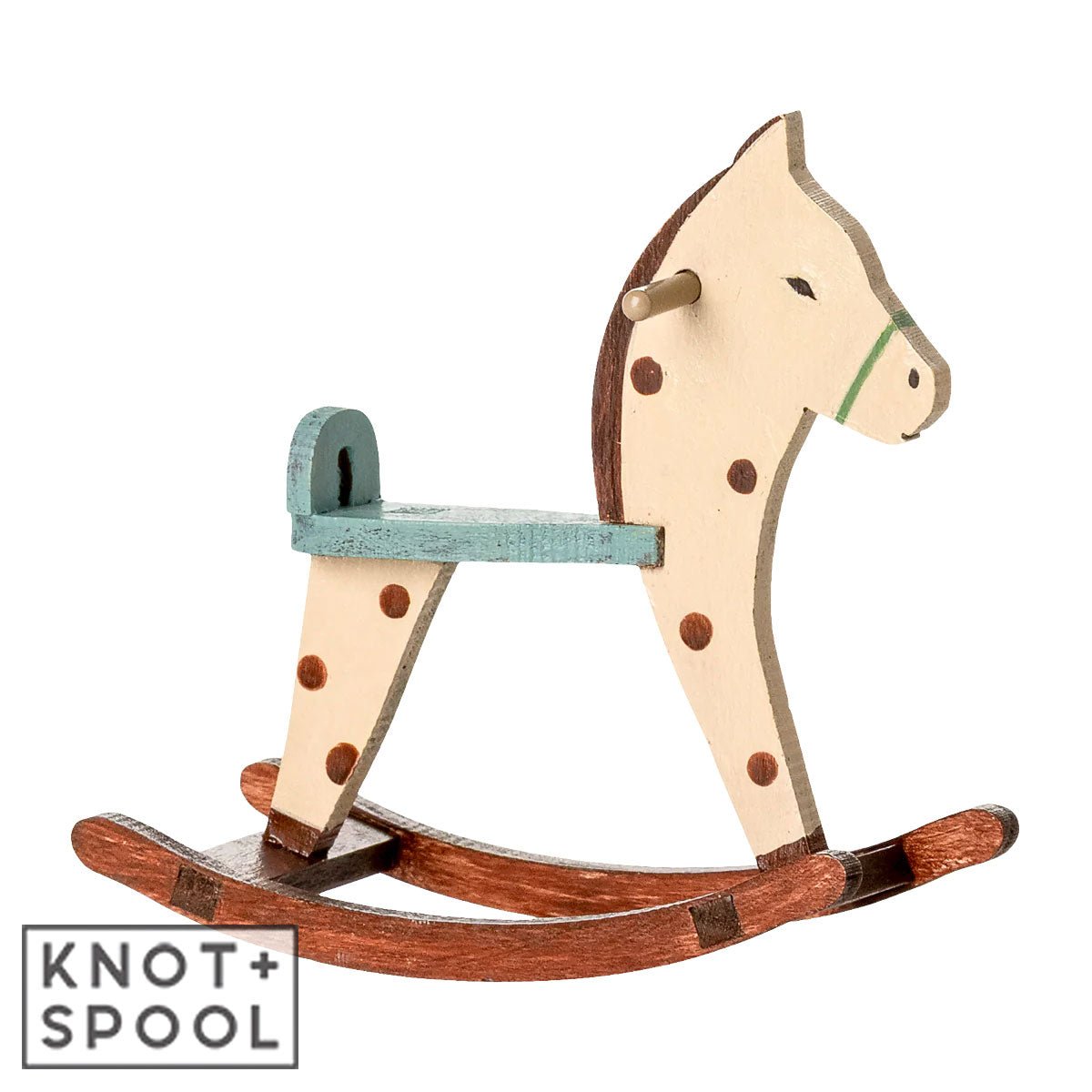 2025 Maileg Mouse Spotted Rocking Horse - Knot and Spool