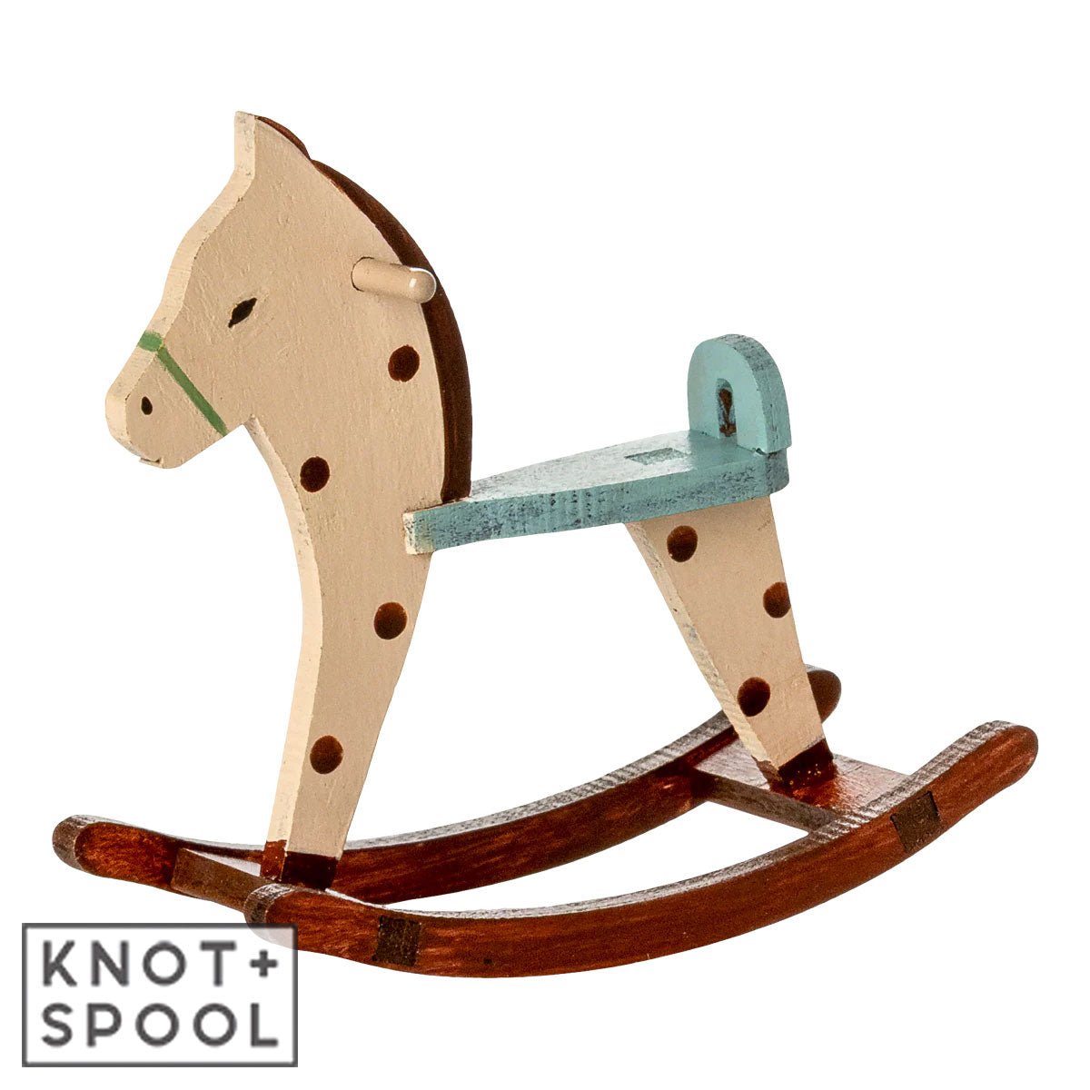 2025 Maileg Mouse Spotted Rocking Horse - Knot and Spool