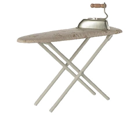 2025 Maileg Off White Miniature Iron and Ironing Board - Knot and Spool