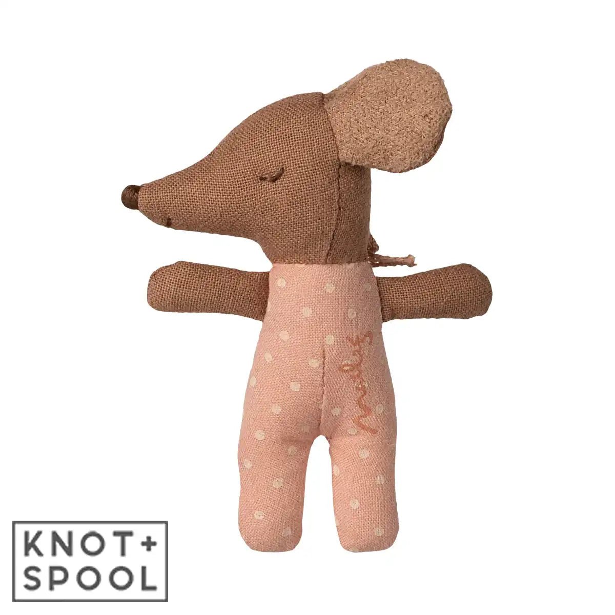 2025 Maileg Rose Sleepy Wakey Baby Mouse in Matchbox - Knot and Spool