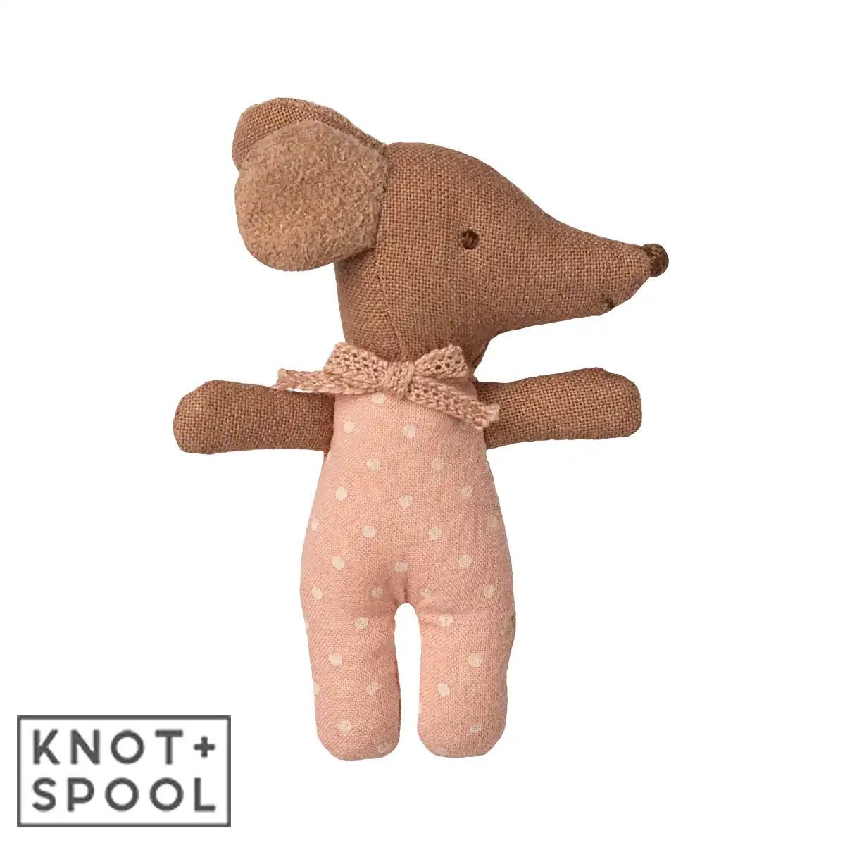 2025 Maileg Rose Sleepy Wakey Baby Mouse in Matchbox - Knot and Spool