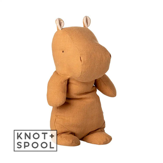 2025 Maileg Safari Friends Medium Honey Hippo - Knot and Spool