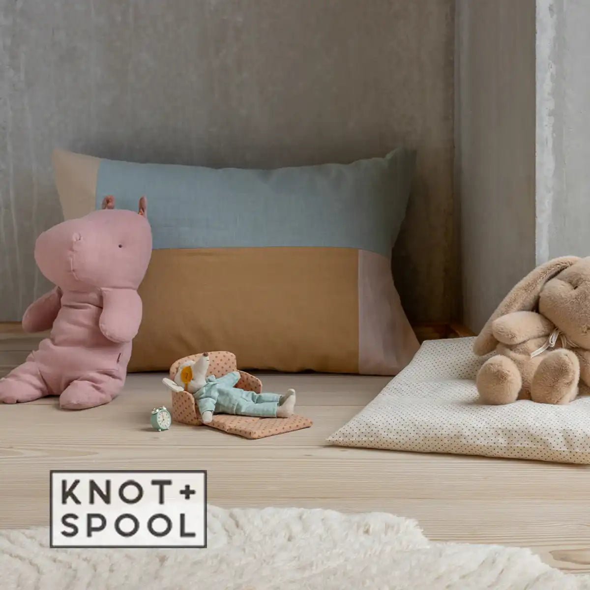 2025 Maileg Safari Friends Medium Rose Hippo – Knot and Spool