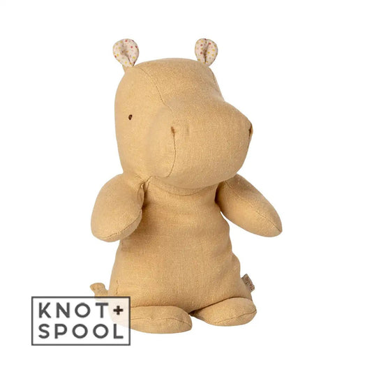 2025 Maileg Safari Friends Small Cream Yellow Hippo - Knot and Spool