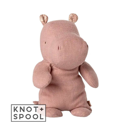 2025 Maileg Safari Friends Small Rose Hippo - Knot and Spool
