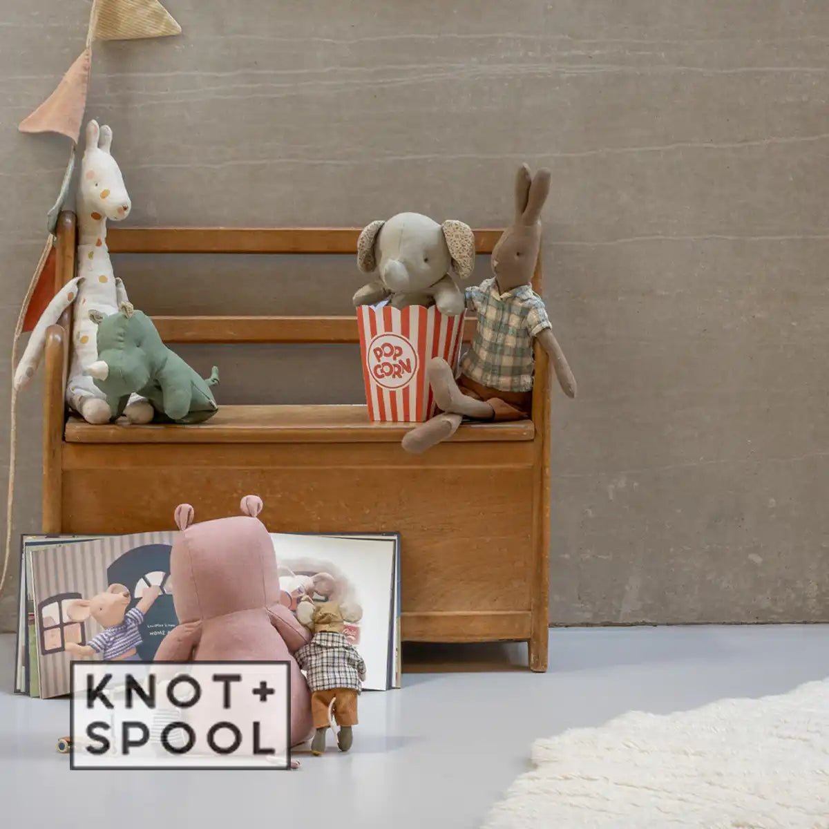 2025 Maileg Safari Friends Small Sage Rhino - Knot and Spool