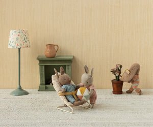 2025 Maileg Sand - Rose Micro Rabbit Set - Knot and Spool