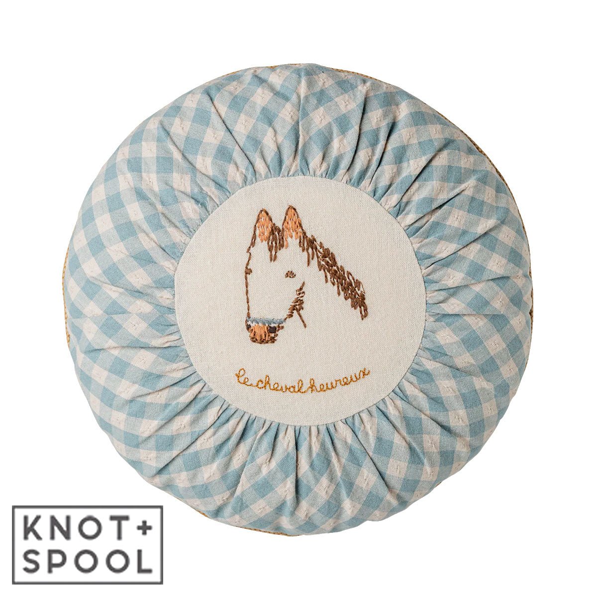 2025 Small Round Maileg Pony Cushion - Knot and Spool