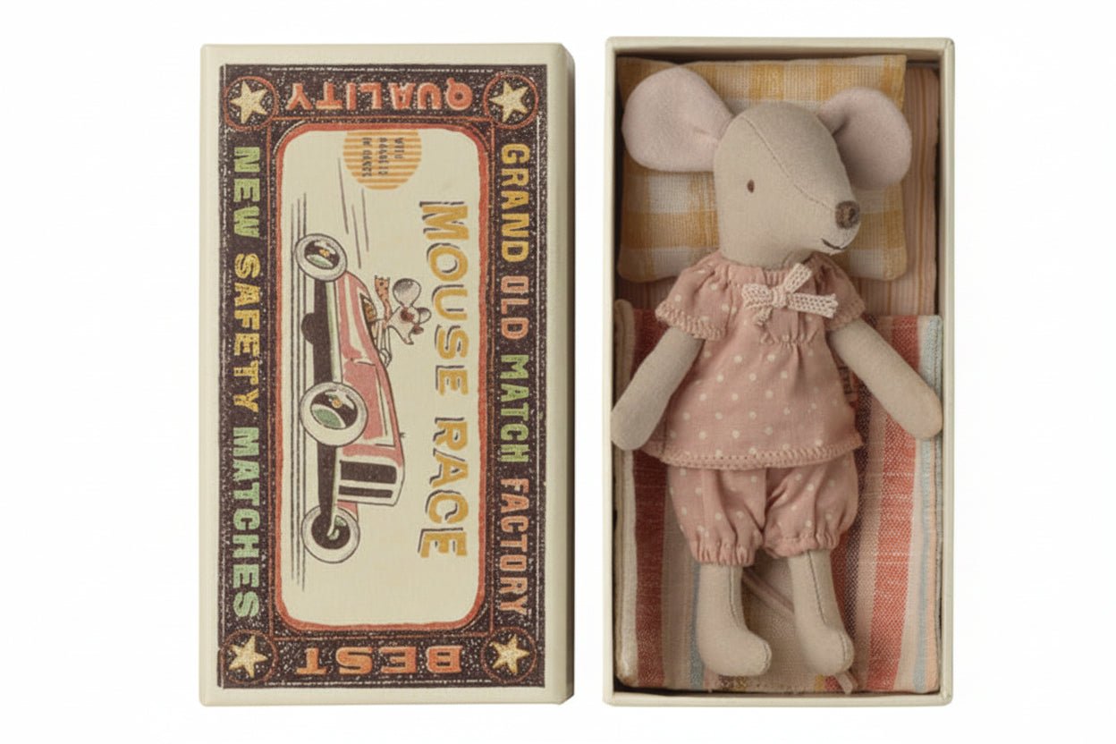 2026 Maileg Big Sister Mouse In Matchbox - Knot and Spool