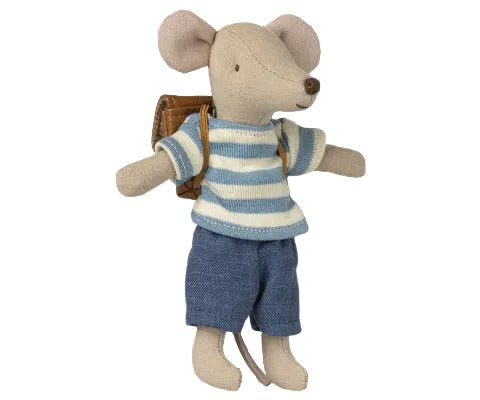 2026 Maileg Brown Big Brother Tricycle Mouse - Knot and Spool