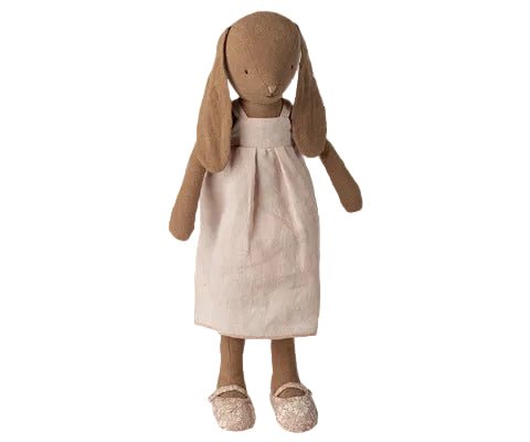 2026 Maileg Chocolate - Brown Bunny Dress And Shoes | Size 3 - Knot and Spool