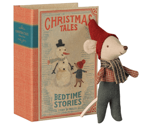 2026 Maileg Christmas Mouse, Baby in book - Knot and Spool