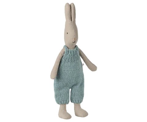 2026 Maileg Classic Knitted Rabbit Overalls | Size 1 - Knot and Spool