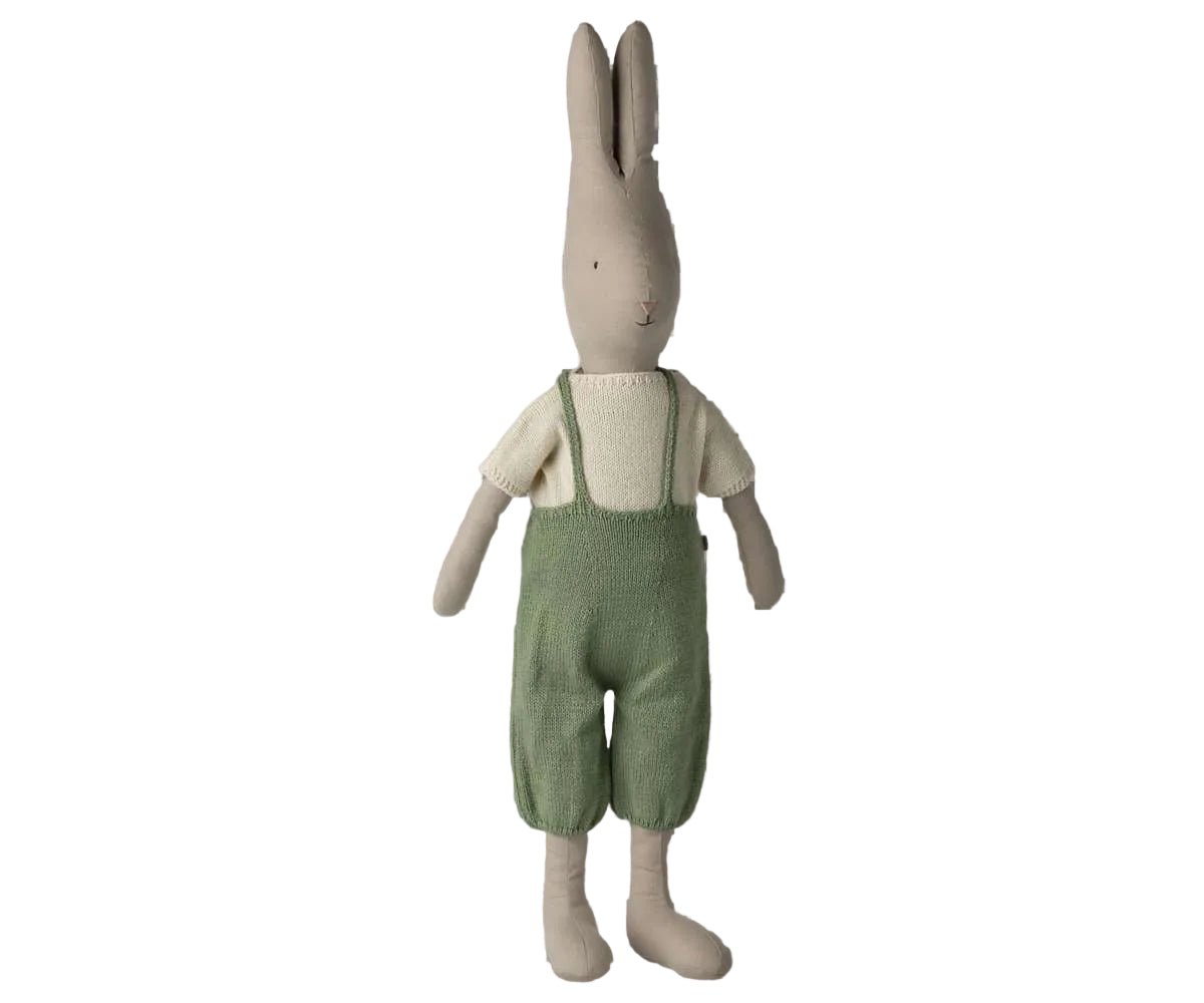 2026 Maileg Classic Rabbit Knitted Shirt And Overalls | Size 5 - Knot and Spool
