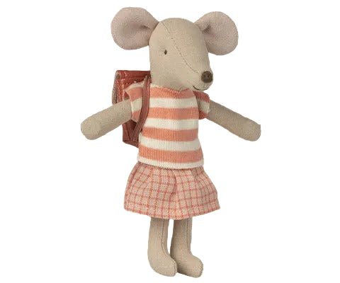 2026 Maileg Coral Big Sister Tricycle Mouse - Knot and Spool