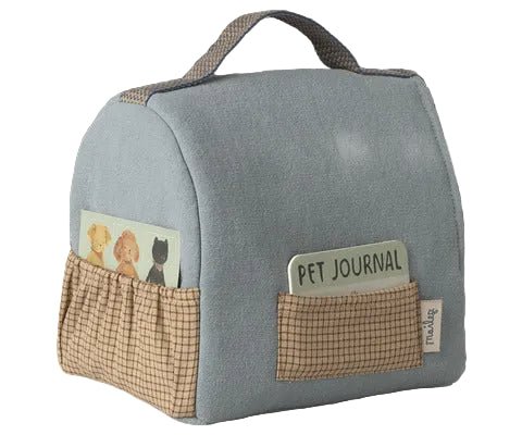 2026 Maileg Dusty - Blue Pet Carrier - Knot and Spool