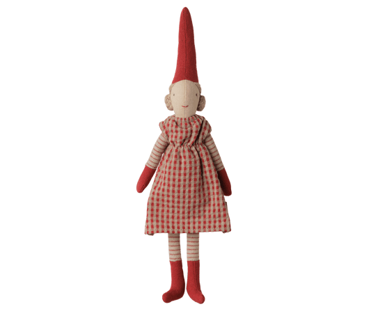2026 Maileg Girl Pixy in Red Dress | Size 1 - Knot and Spool