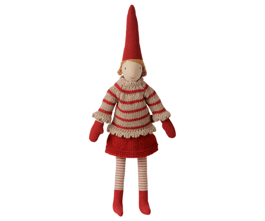 2026 Maileg Girl Pixy in Striped Knitted Sweater | Size 2 - Knot and Spool