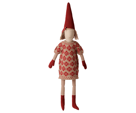 2026 Maileg Girl Pixy with Knitted Flower Dress | Size 5 - Knot and Spool