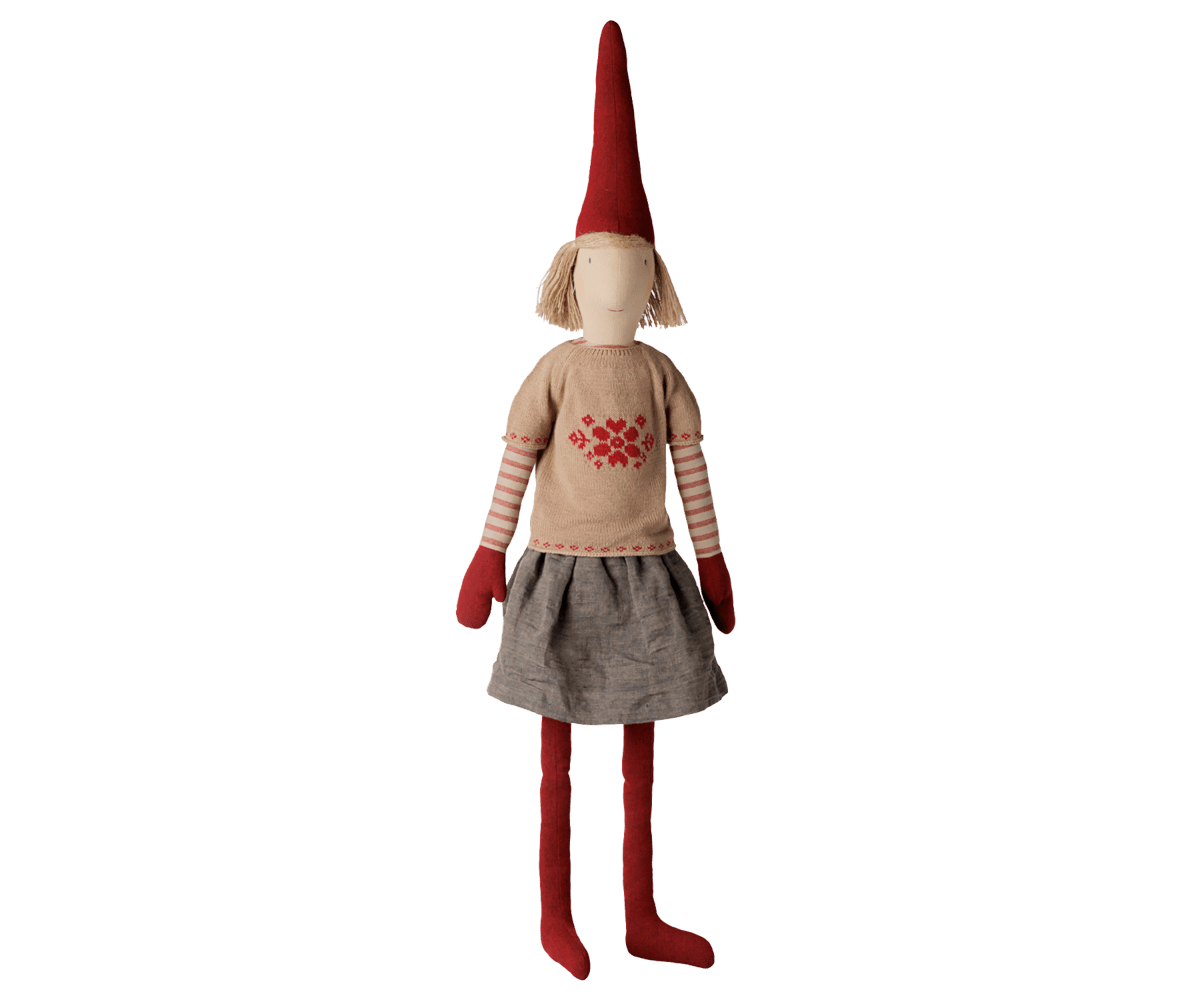2026 Maileg Girl Pixy with Knitted Shirt| Size 6 - Knot and Spool