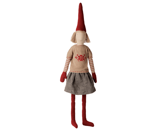 2026 Maileg Girl Pixy with Knitted Shirt| Size 6 - Knot and Spool