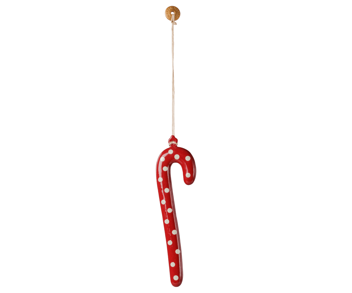 2026 Maileg Large Metal Sugar Cane Ornament - Dot - Knot and Spool