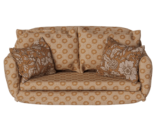 2026 Maileg Large Ocher Mouse Sofa Bed - Knot and Spool