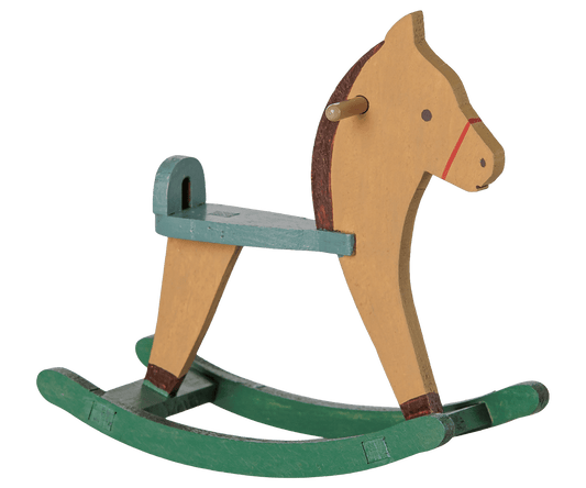 2026 Maileg Light Brown Mouse Rocking Horse - Knot and Spool