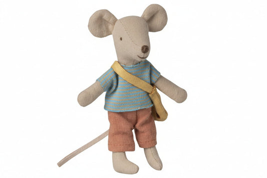2026 Maileg Little Brother Mouse with Bag - Knot and Spool