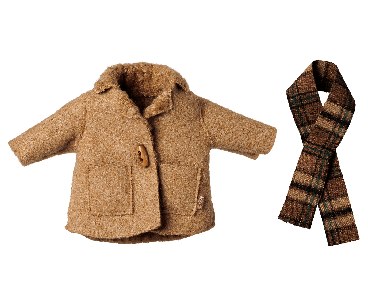 2026 Maileg Medium Mouse Jacket and Scarf - Knot and Spool