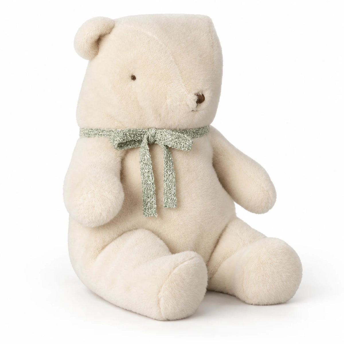 2026 Maileg Medium Off White Plush Teddy Bear - Knot and Spool