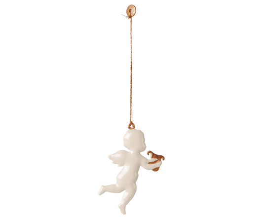 2026 Maileg Metal Angel Ornament - Harp - Knot and Spool