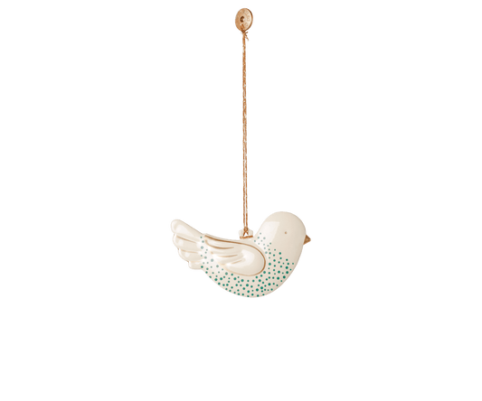 2026 Maileg Metal Bird Ornament - Green Dot - Knot and Spool