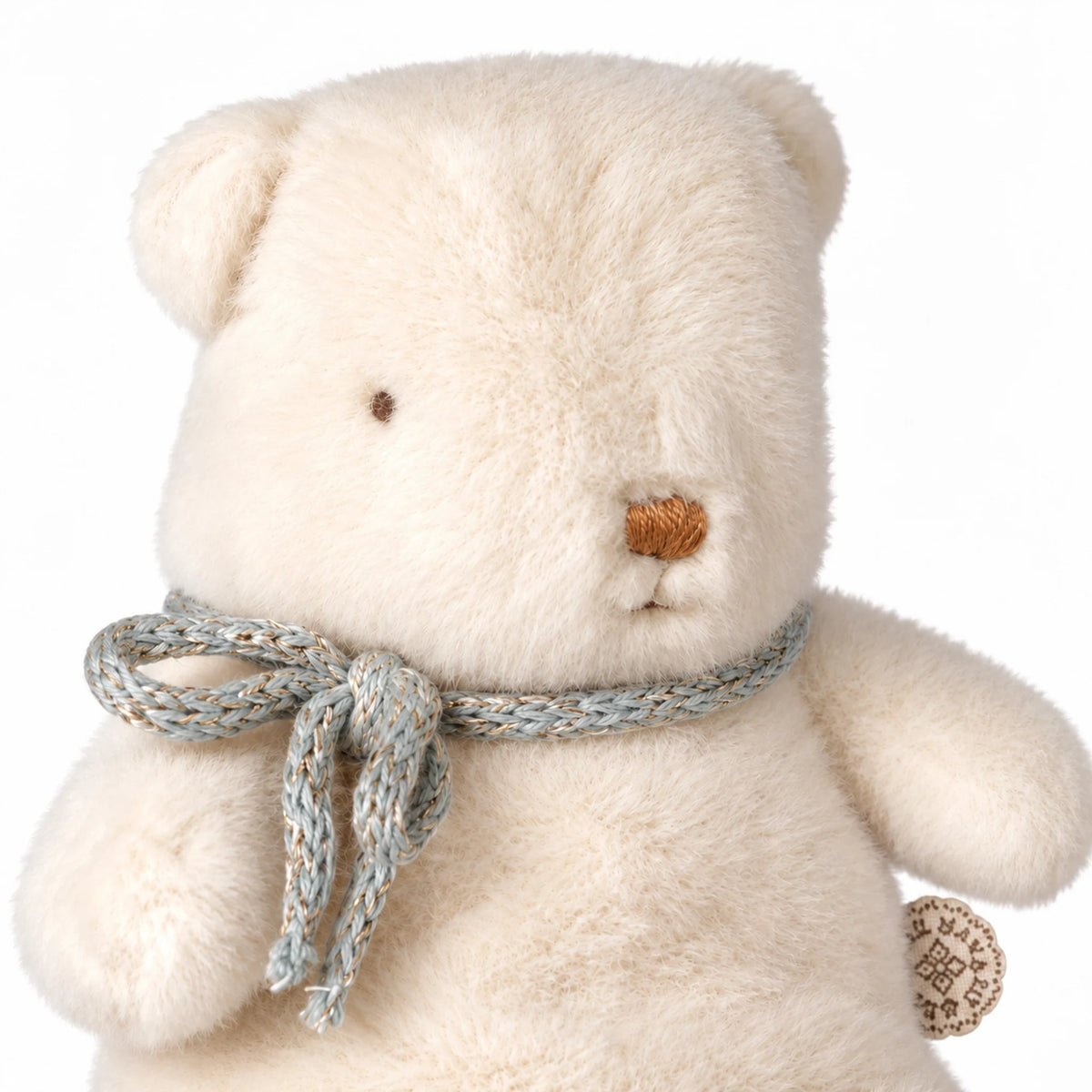 2026 Maileg Mini Off White Plush Teddy Bear - Knot and Spool